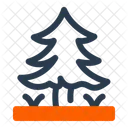 Aleppo Kiefer Kuste Wald Symbol