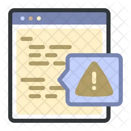 Alert Debugging Error  Icon