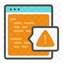 Alert Debugging Error  Icon