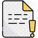 Alert Document File Icon
