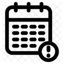 Alert Calendar Time And Date Icon