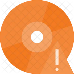 Alert in cd  Icon