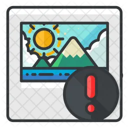 Alert in image  Icon