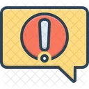 Alert Message Notification Reportage Icon