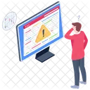 Web Warning Web Caution Alert Website Icon