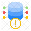 Servidor Advertencia De Base De Datos Base De Datos Icono