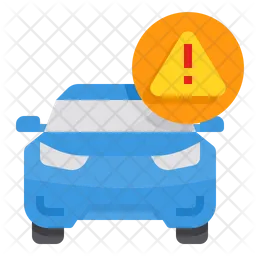 Coche de alerta  Icono