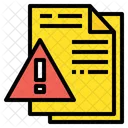 Alerta De Arquivo Aviso De Arquivo Arquivo Icon