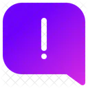 Alerta De Chat Notificacion De Chat Mensaje De Advertencia Icono