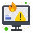 Alerta De Computador Erro De Computador Aviso De Computador Ícone