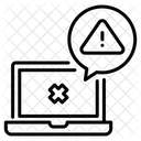 Alerta De Error De Computadora Alerta De Computadora Fallo De Computadora Portatil Icono