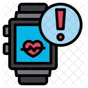 Alerta De Frequencia Cardiaca Aviso De Frequencia Cardiaca Smartwatch Ícone