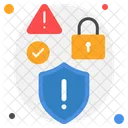 Alerta De Seguranca Vulnerabilidade Do Sistema Deteccao De Ameacas Icon