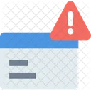 Atencion Alerta De Tarjeta Notificacion De Pago Icono