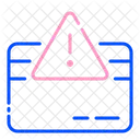 Alerta De Tarjeta De Credito Icono