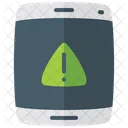 Icono Plano De Mensaje De Alerta Movil Icono