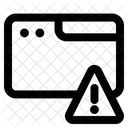 Alerta De Navegador De Janela Interface Alerta De Janela Ícone