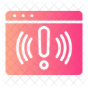 Alerta del sitio web  Icono