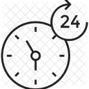 Alerte 24 Heures Sur 24 Ligne Dassistance Services 24 Heures Sur 24 Icône