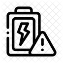 Batterie Alerte Avertissement Icon