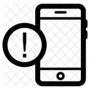 Alerte Mobile Notification De Piratage Alerte De Danger Icône