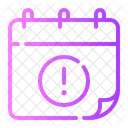 Calendrier d'alerte  Icône
