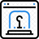 Site Internet Alarme Securite Icône