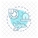 Aviation Airspace Alert Icon