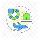 Aviation Airspace Alert Icon
