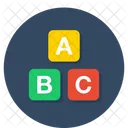 Blocchi Alfabetici Blocco Abc Istruzione Icon