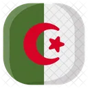알제리 국기 국가 아이콘