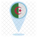 Algerien Standort  Symbol