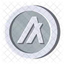 Algorand Silver Cryptocurrency Crypto Icon