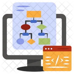 Algorithm Icon - Download in Flat Style