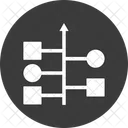 Algorithm Data Infrastructure Flowchart Icon