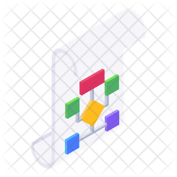 Algorithm Icon - Download in Isometric Style