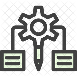 Algorithm Icon - Download in Colored Outline Style