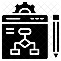 Algorithm Design Icon - Download in Glyph Style