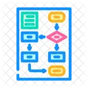 Algorithm Flowchart Integration Icon