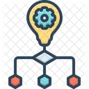 Algorithm Flowchart Networking Icon