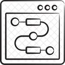 Algorithm Website Flowchart Flow Diagram Icon