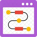 Site Web Dalgorithme Organigramme Diagramme De Flux Icône