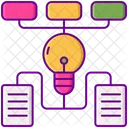 Algorithmes Diagramme Analytique Structure Creative Icône