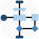 Algoritmo Fluxograma Diagrama De Fluxo Ícone