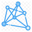 Algoritmo Aprendizaje Automatico Estructura Molecular Icono