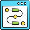 Site De Algoritmo Fluxograma Diagrama De Fluxo Ícone