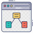 Algoritmo Web Diagrama On Line Fluxograma Ícone