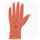 Henna Mano Diseno Icono