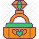 Anel De Casamento Diamante Noivado Ícone