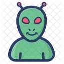 Alien Space Avatar Humanoid Icon